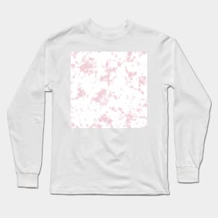 Cotton Candy pink and white marble - Tie-Dye Shibori Texture Long Sleeve T-Shirt